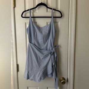 Princess Polly Cottage Hill Mini Dress Baby Blue. Size 12